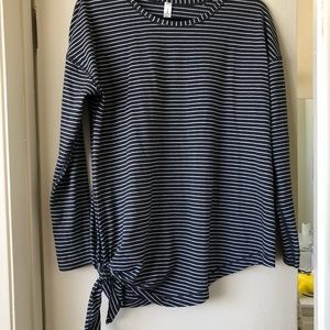 Lululemon Striped Long Sleeve Top